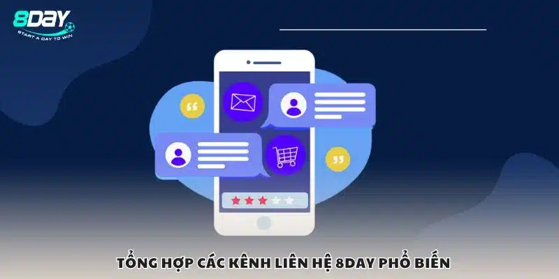 Tổng hợp các kênh liên hệ 8Day phổ biến