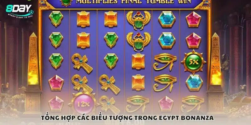 Tổng hợp các biểu tượng trong Egypt Bonanza