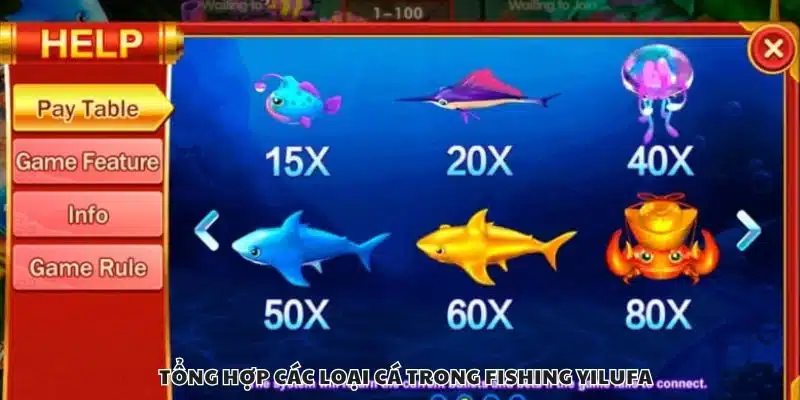 Tổng hợp các loại cá trong Fishing Yilufa
