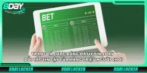 Trang cá cược bóng đá uy tín 8Day - Đối tác tin cậy của hàng triệu người chơi